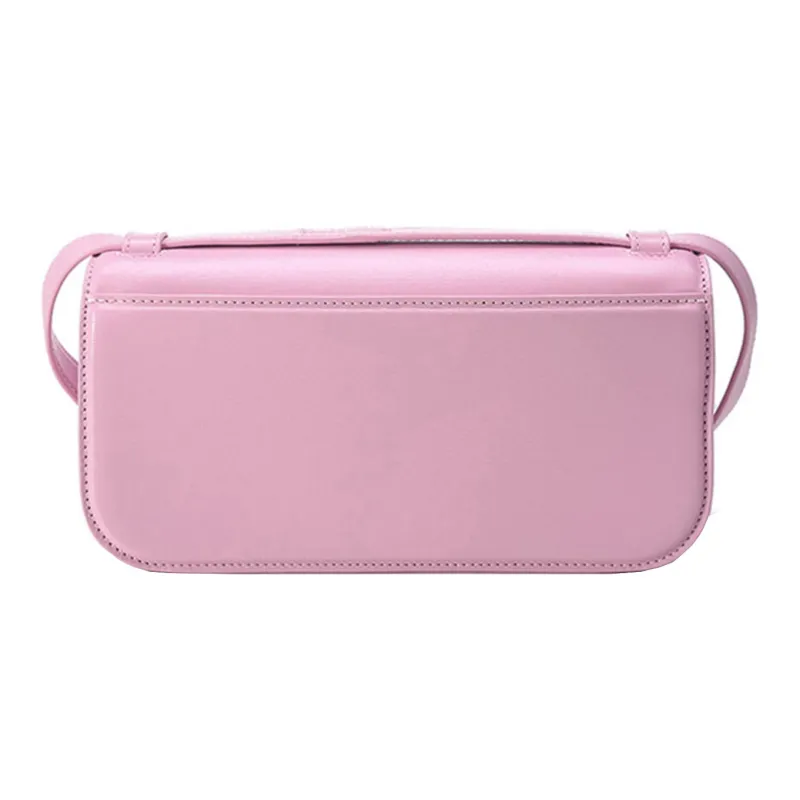 Balenciaga Gossip Cow Leather Shoulder Bag Portable Crossbody Bag Shoulder Bag Small Size Women's Light Pink-3