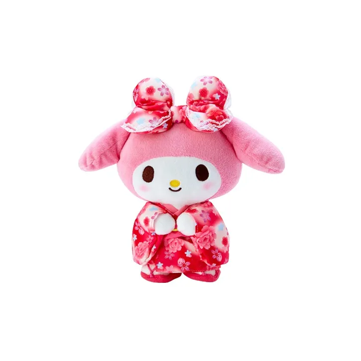Sanrio My Melody Gradient Kimono Dolls Plush Doll 22cm Height-0