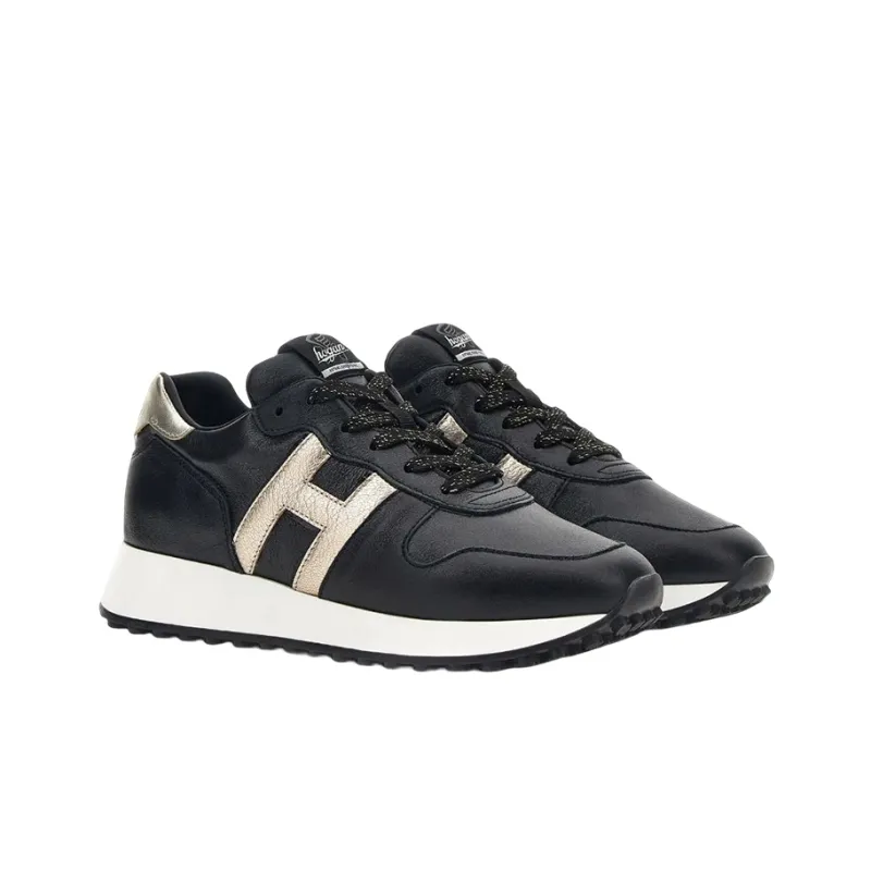 HOGAN H383 Casual Shoes Women's Low Top Black-2