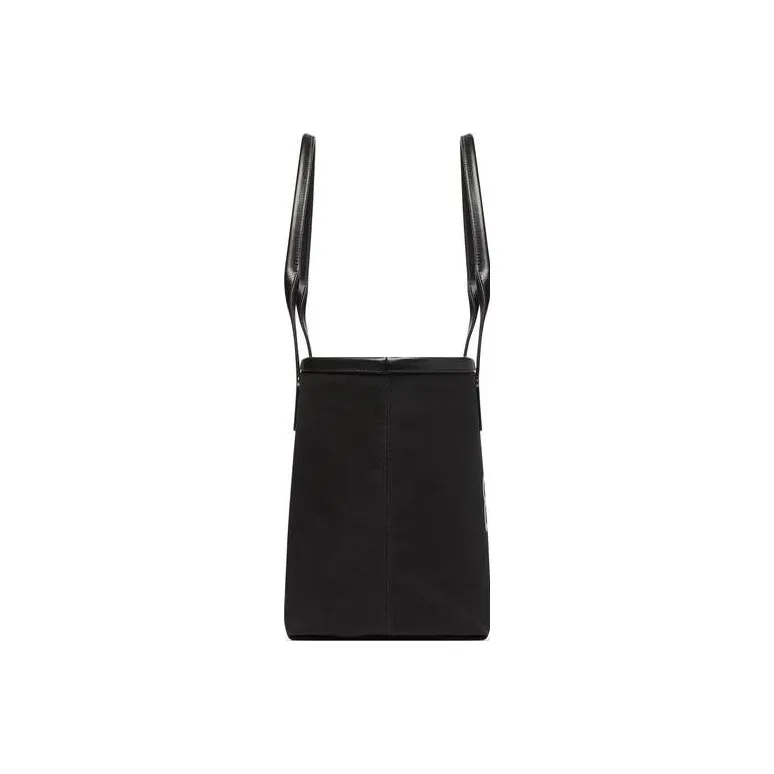 Balenciaga Cotton Canvas Tote Bag Shopping Bag Shoulder Bag Handbag Small Size Women's Black-1