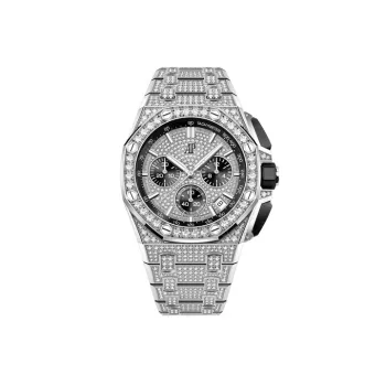 AUDEMARS PIGUET Automatic Mechanical Movement Men's Watch Silver Dial 18K White Gold Watch Case 18K White Gold Strap
