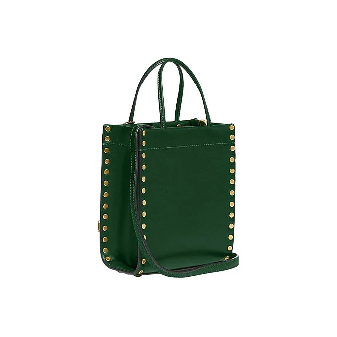 COACH Cashin Cow Leather Tote Bag Shopping Bag Handbag Shoulder Bag Crossbody Bag Mini Women's Green-1