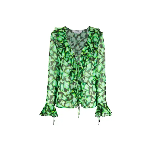 MSGM Shirts Women's Green