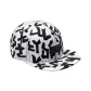MA100-015B( White with Black Floral )