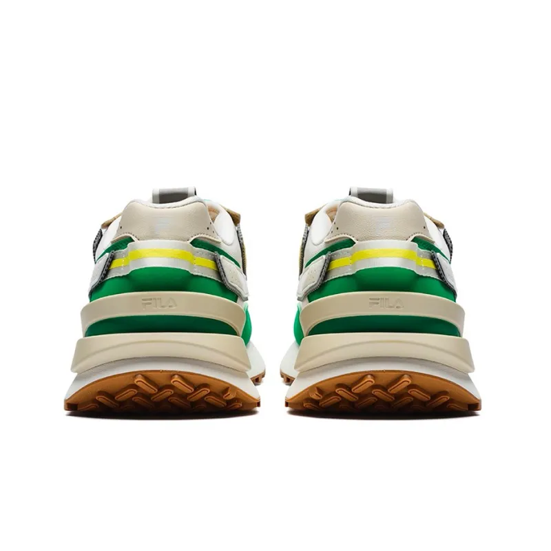 FILA JOGGER 3 Cushioning Anti Slip Wear Resistant Breathability Low Top Casual Shoes Men's White Green-4