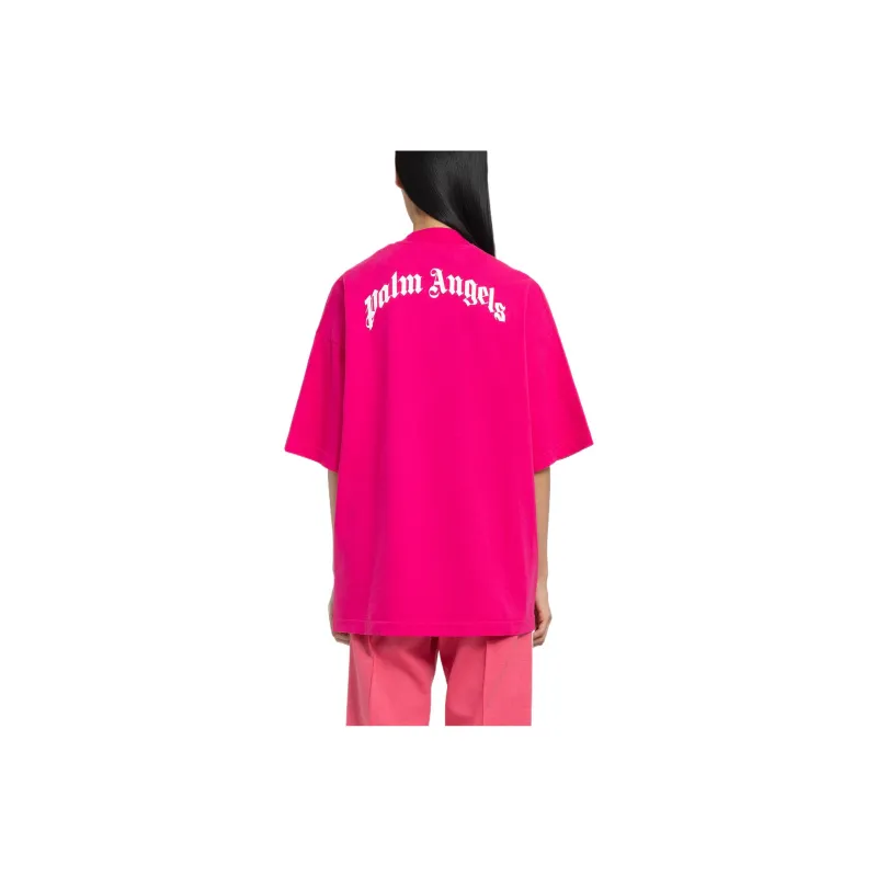 PALM ANGELS T Shirts Women's Rose Red-1