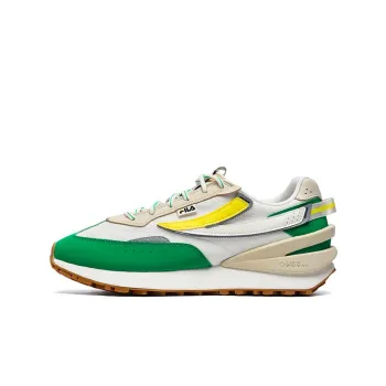 FILA JOGGER 3 Cushioning Anti Slip Wear Resistant Breathability Low Top Casual Shoes Men's White Green