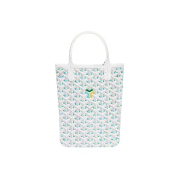 GOYARD Claire Voie Poitier Mini Vertical Bag White/Blue