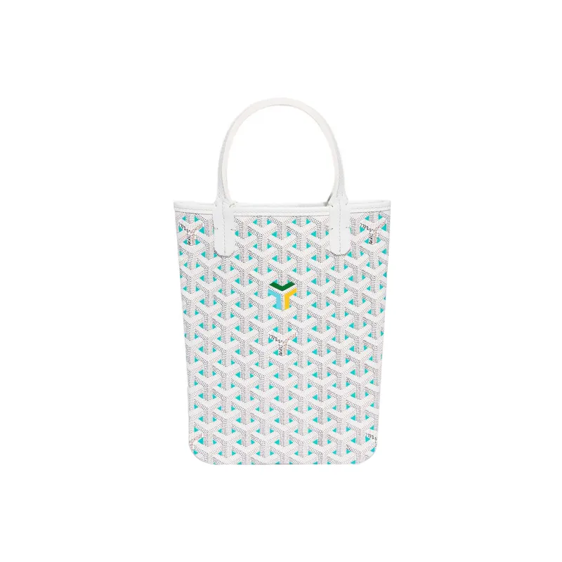GOYARD Claire Voie Poitier Mini Vertical Bag White/Blue-0