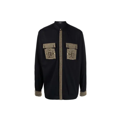 BALMAIN Shirts Men Black