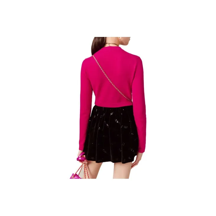 CHANEL Knitwear Women's Peach Red-1