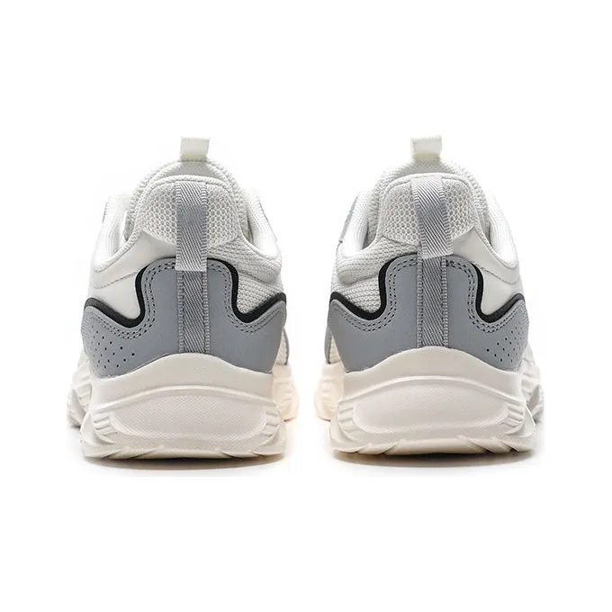 Anta Cushioned Anti Slip Wear Resistant Breathable Lightweight Low Top Running Shoes Men's White Gray Sports-4