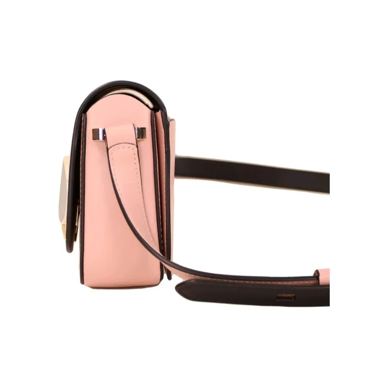 Kate Spade Nicola Smooth Leather Crossbody Bag, Shoulder Bag Women's Black & Pink-1