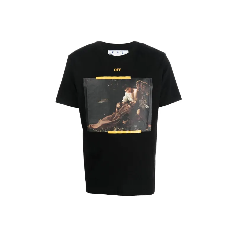 OFF WHITE Arrow Caravaggio St. Fran Skate Slim Tee-0