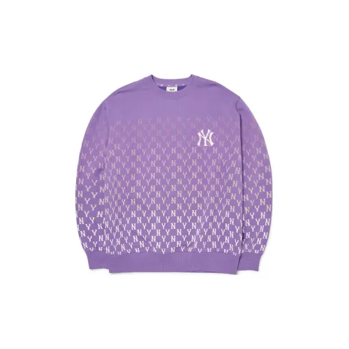 MLB Base Logo Sweatshirts Unisex Purple