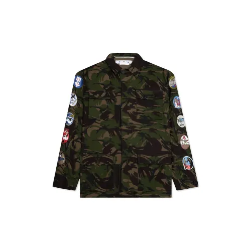 OFF-WHITE Camou Patch Field Jacket Army Green