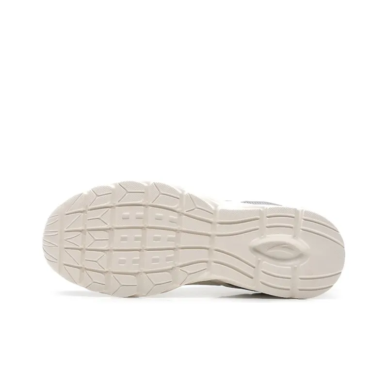 Anta Cushioned Anti Slip Wear Resistant Breathable Lightweight Low Top Running Shoes Men's White Gray Sports-5