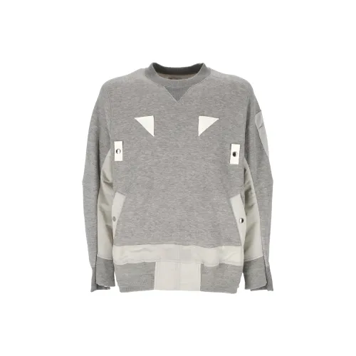 Sacai Sweatshirts Men Gray