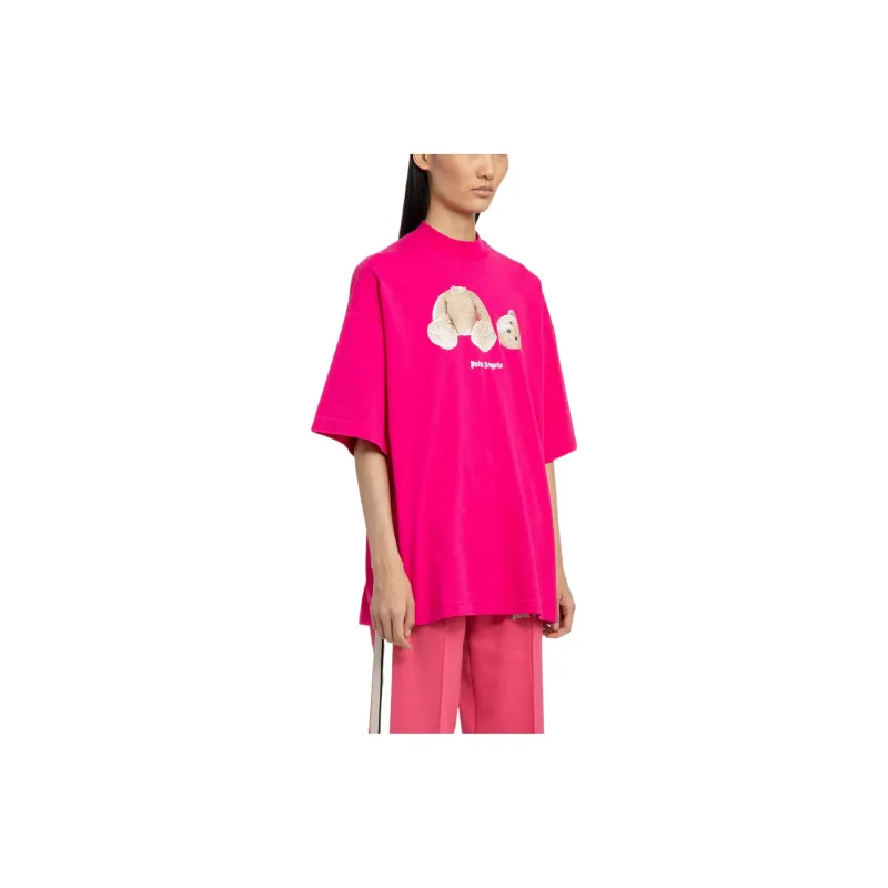 PALM ANGELS T Shirts Women's Rose Red-2