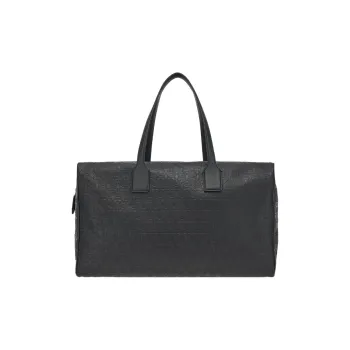 FERRAGAMO Calfskin Luggage Bag Handbag Men's Black