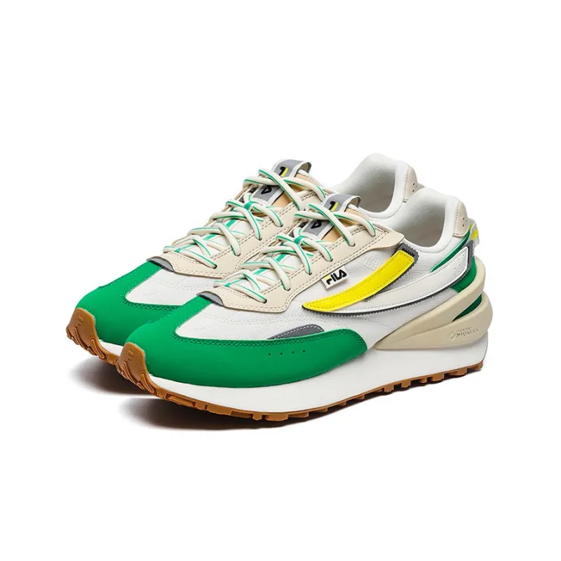 FILA JOGGER 3 Cushioning Anti Slip Wear Resistant Breathability Low Top Casual Shoes Men's White Green-2