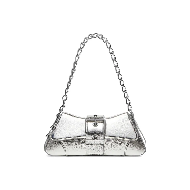 Balenciaga LINDSAY Cow Leather Portable Crossbody Bag Shoulder Bag Women's Silver-0