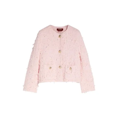 MaxMara Studio Cropped Coats Women's Pink