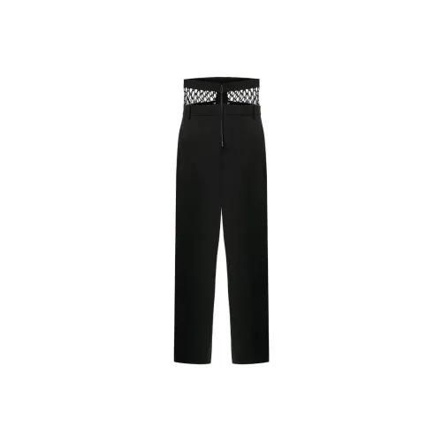 DION LEE Knitted Sweatpants Women's Black