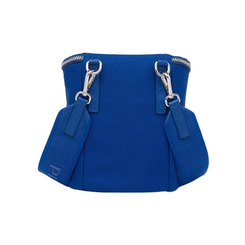 PRADA Canvas Bag, Crossbody Bag, Shoulder Bag Men's Blue-2