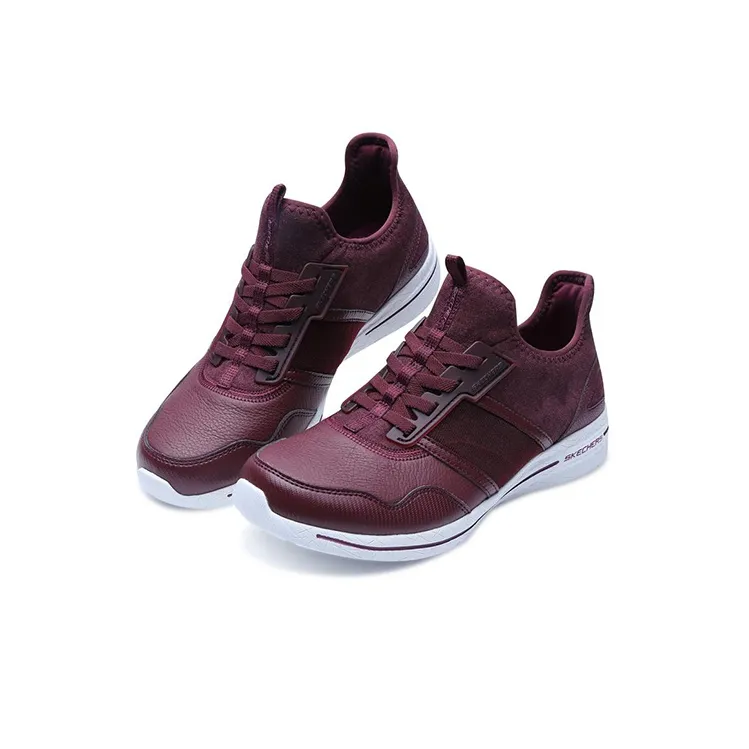 Skechers Microburst 2.0 Cushioning Anti-Slip And Wear-Resistant Low-Top Casual Shoes Women's Burgundy-2