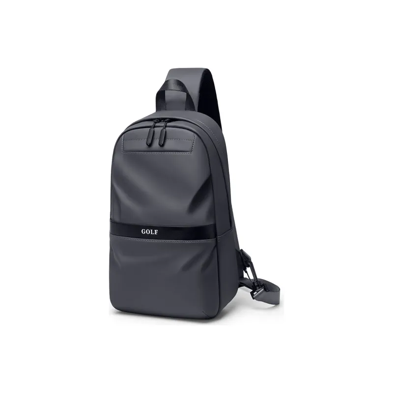 GOLF Oxford Crossbody Bag Cycling Bag Sling Bag Regular Men's Black/Dark Gray With Black-3