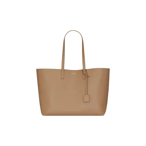 SAINT LAURENT Calfskin Combo Bag Tote Bag Shopping Bag Handbag Shoulder Bag Women's Taupe