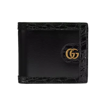 GUCCI Ophidia Leather Wallet Men's Black