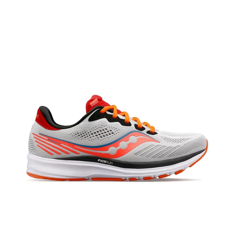 Saucony Ride Yutu 14 Cushioning Anti-Slip And Wear-Resistant Low-Top Running Shoes Men's Gray Orange 2E-Width-1