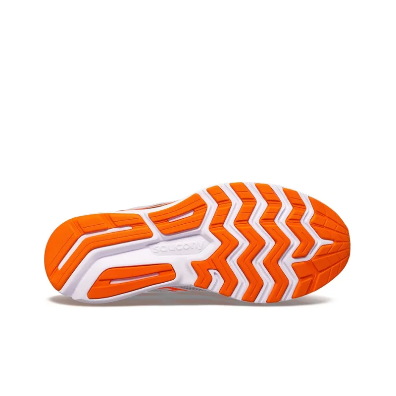 Saucony Ride Yutu 14 Cushioning Anti-Slip And Wear-Resistant Low-Top Running Shoes Men's Gray Orange 2E-Width-3