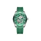 Silver Case Green Dial Green Tapes Laser Set