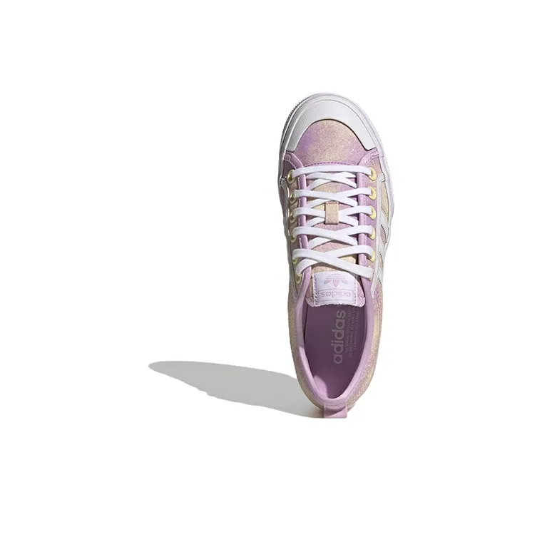 Adidas Nizza Platform 'Lilac Yellow' Women's-4