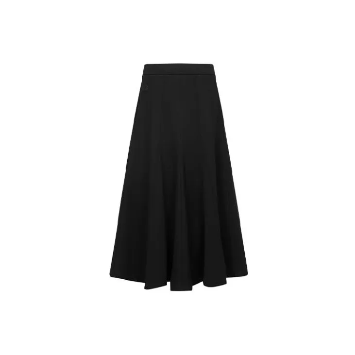 Y 3 Casual Long Skirt Women's Black-1