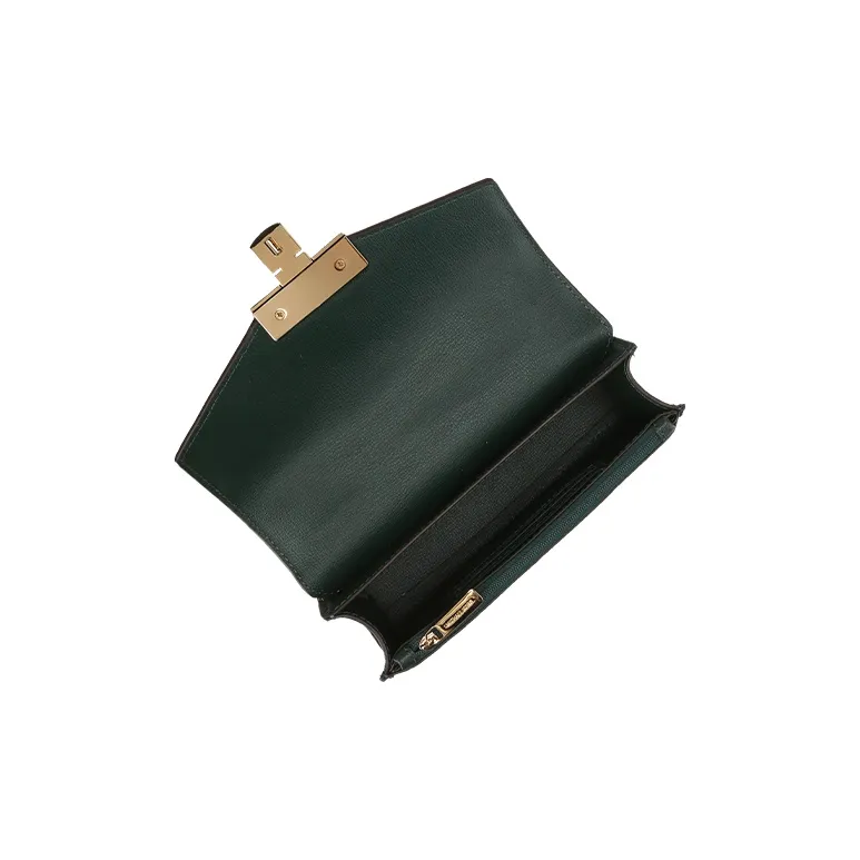 MICHAEL KORS Rose Cow Leather Crossbody Bag Small Size Women's Green-5