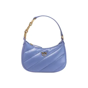PINKO Cow Leather Robin Bag Shoulder Bag Handbag Shoulder Bag Mini Women's Blue