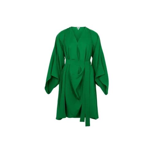 LOEWE Short-Sleeved Dresses Women's Green