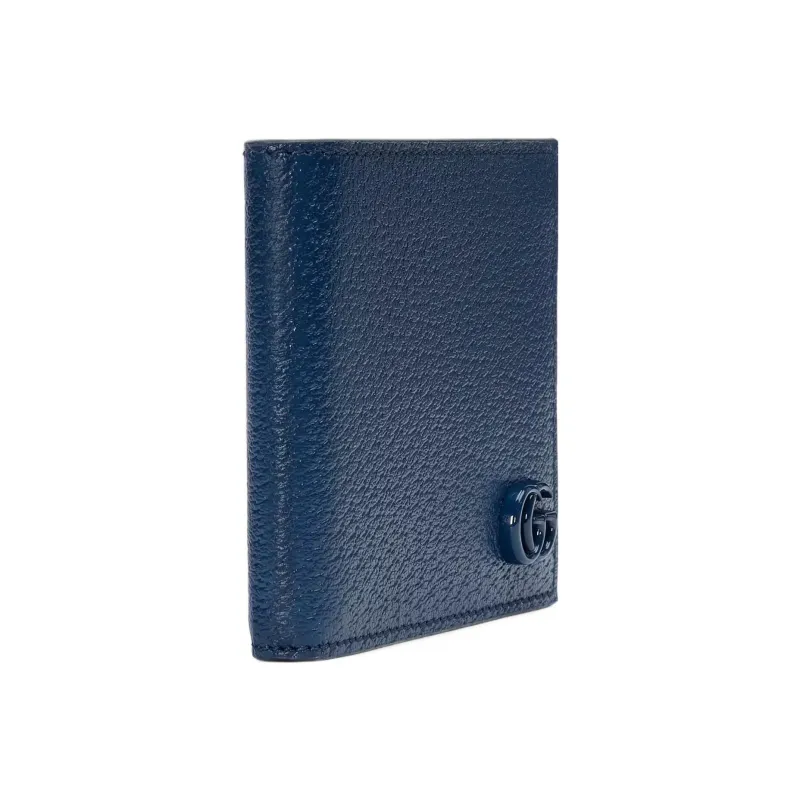 GUCCI GG Marmont Leather Wallet Regular Men's Royal Blue-1