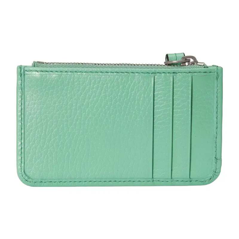 GUCCI Marmont Leather Card Holder Women's Mint Green-2