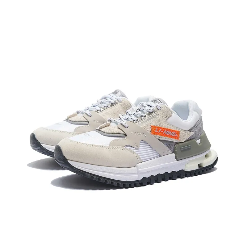 LiNing 001 Casual Shoes Women's Low Top Pearl White/Standard White-2