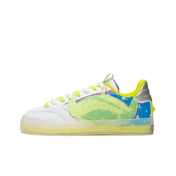 Disney x LiNing Wei Wu 180 180 Low Low Top Skateboard Shoes Men's White Yellow Three Eye Special Edition
