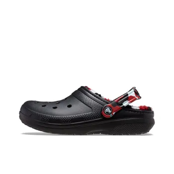 Crocs Classic Lined Camo Clog 'Black & Red'