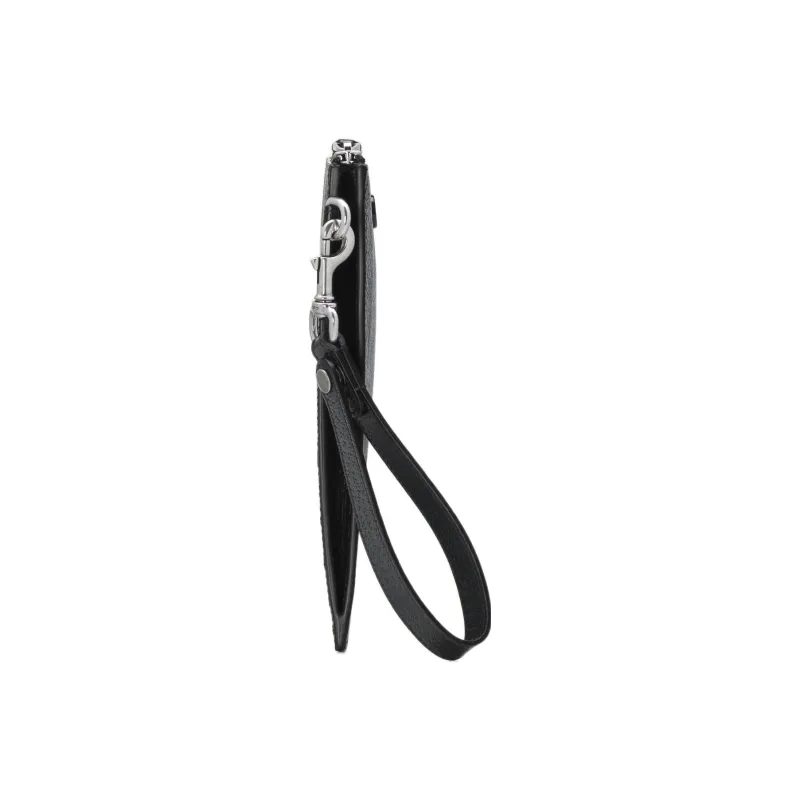 GUCCI Leather Clutch Regular Men's Black-3