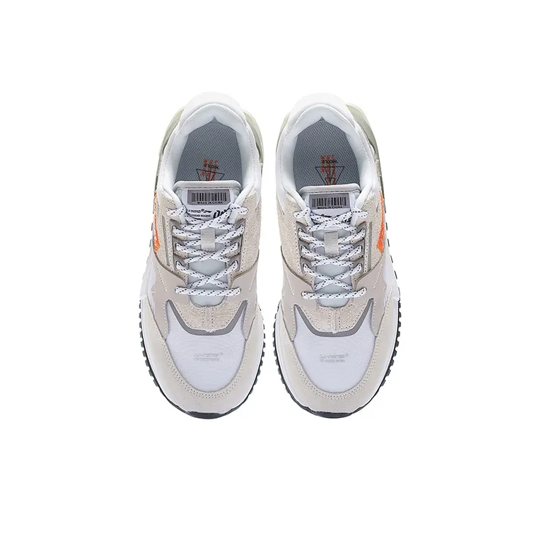 LiNing 001 Casual Shoes Women's Low Top Pearl White/Standard White-3