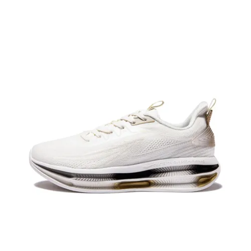 Erke Running Shoes Men Low-Top Ivory/King's Gold