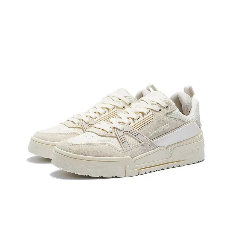 LiNing 001 BTC BTC Low Top Skateboard Shoes Women's White-2